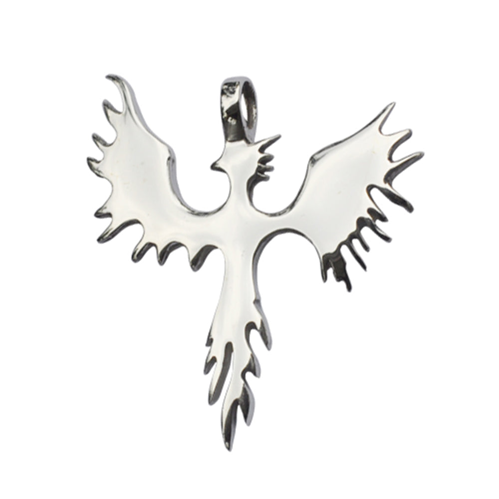 New Phoenix Bird 92.5 Sterling Silver Brass Charm Necklace Pendant Jewelry