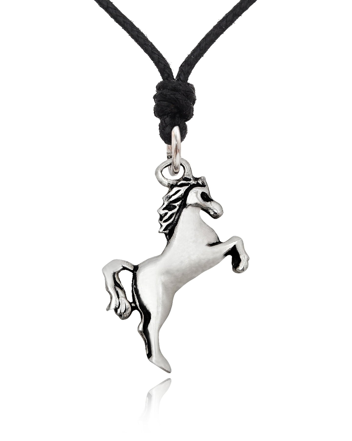 Horse Handmade 92.5 Sterling Silver Pewter Brass Necklace Pendant Jewelry