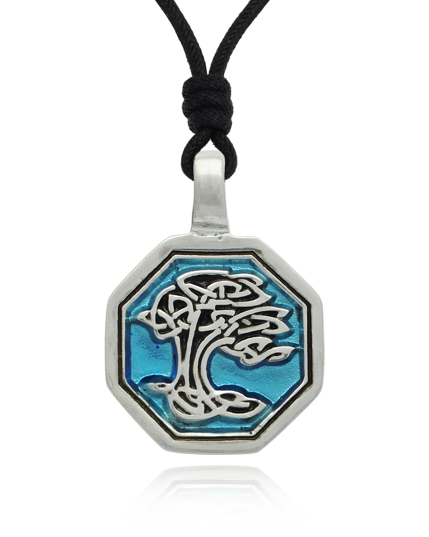 New Celtic Tree Silver Pewter Charm Necklace Pendant Jewelry