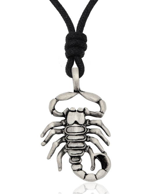 Eye-Catching Scorpion Silver Pewter Charm Necklace Pendant Jewelry