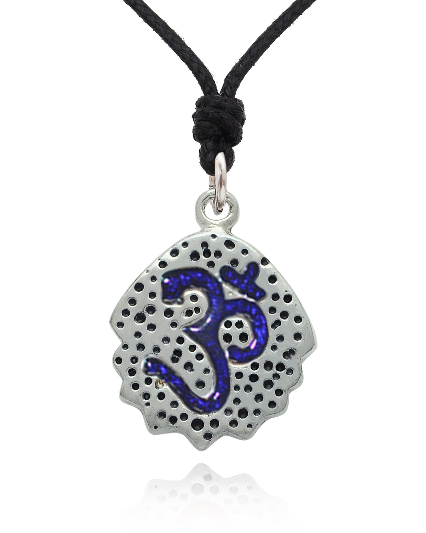 New Classy Hindu Symbol Silver Pewter Charm Necklace Pendant Jewelry