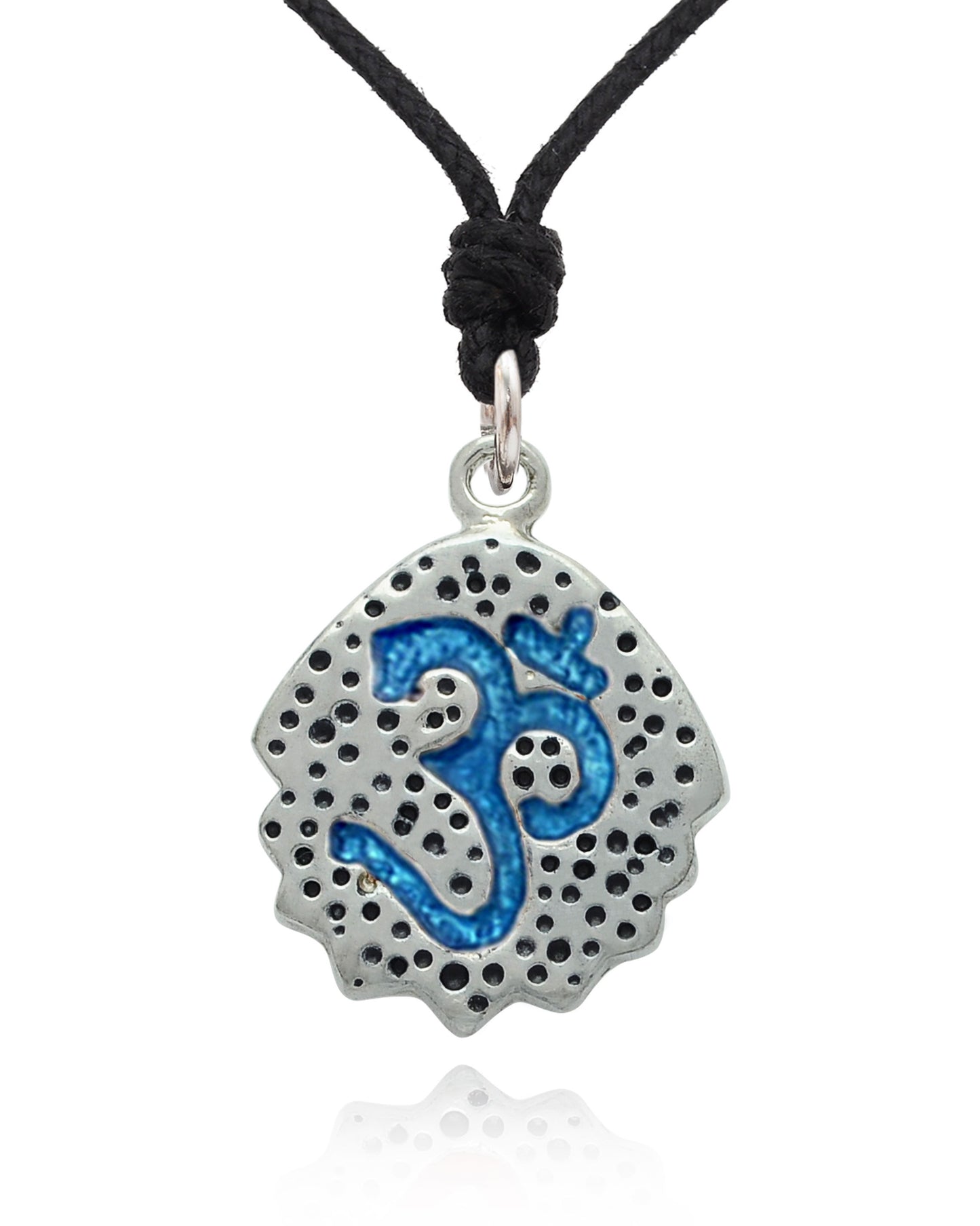 New Classy Hindu Symbol Silver Pewter Charm Necklace Pendant Jewelry