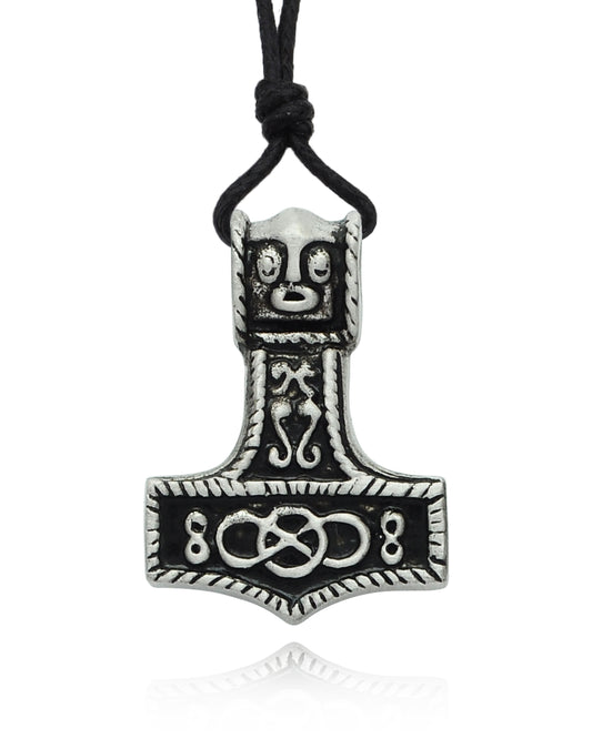 New Hammer Silver Pewter Charm Necklace Pendant Jewelry