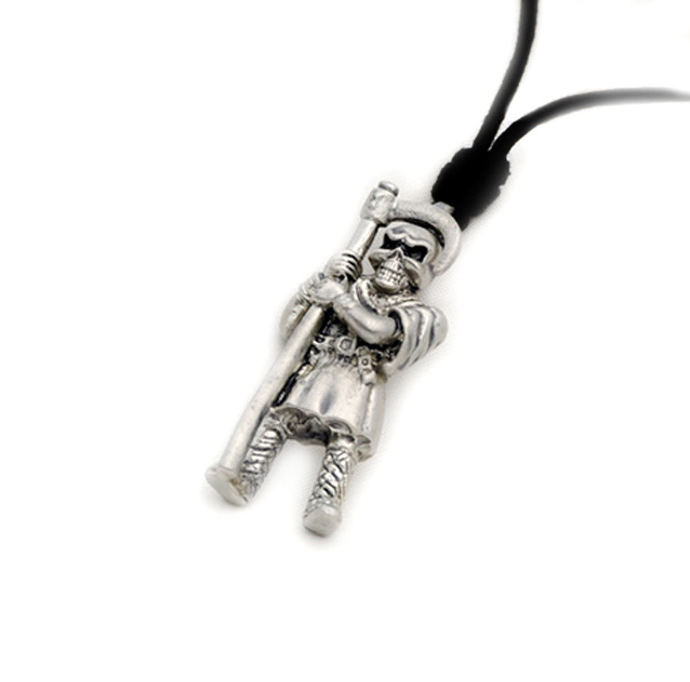 Grim Reaper Silver Pewter Charm Necklace Pendant Jewelry