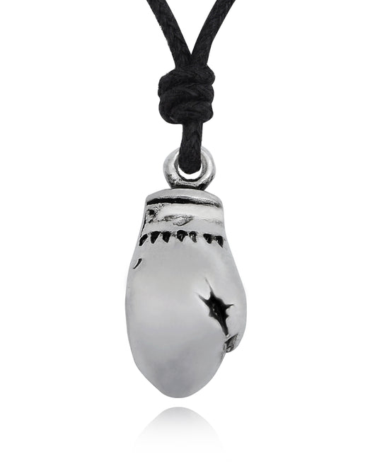 Boxing Glove Fighter MMA 92.5 Sterling Silver Pewter Gold Brass Necklace Pendant Jewelry