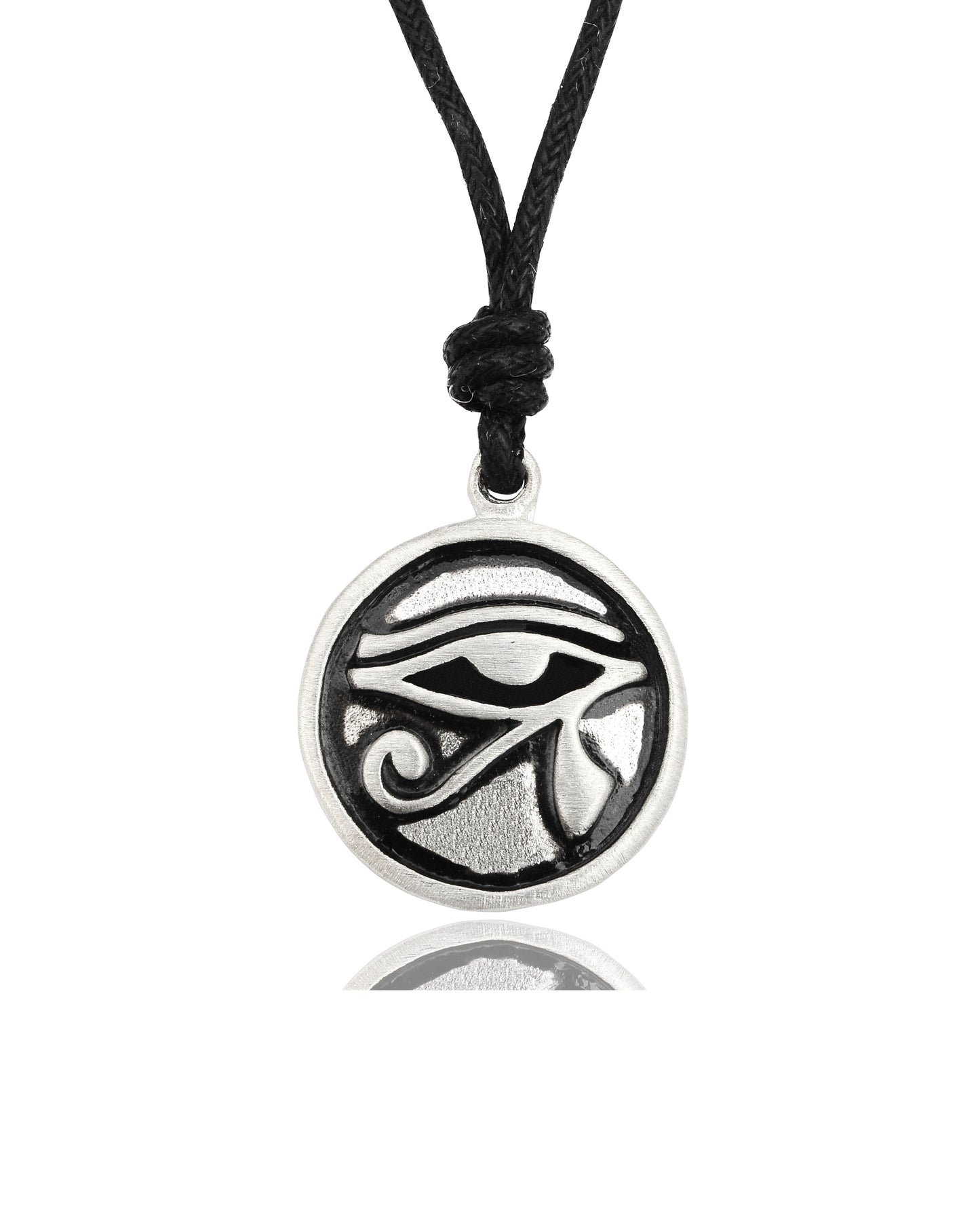 Eye of Ra - Ancient Egypt Handmade Silver Brass Pewter Necklace Pendant Jewelry