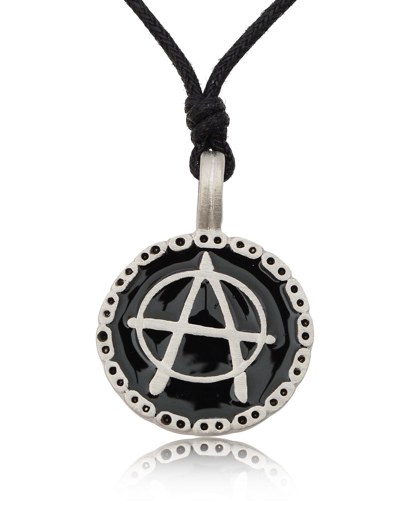 New Anarchy Letter A Silver Pewter Charm Necklace Pendant Jewelry