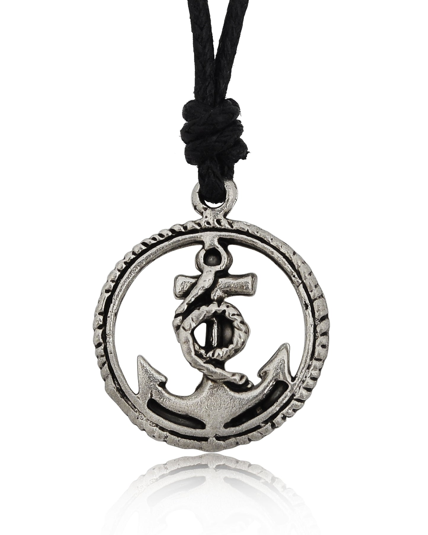 Ship Anchor Boat Pewer Sterling-silver Brass Charm Necklace Pendant Jewelry