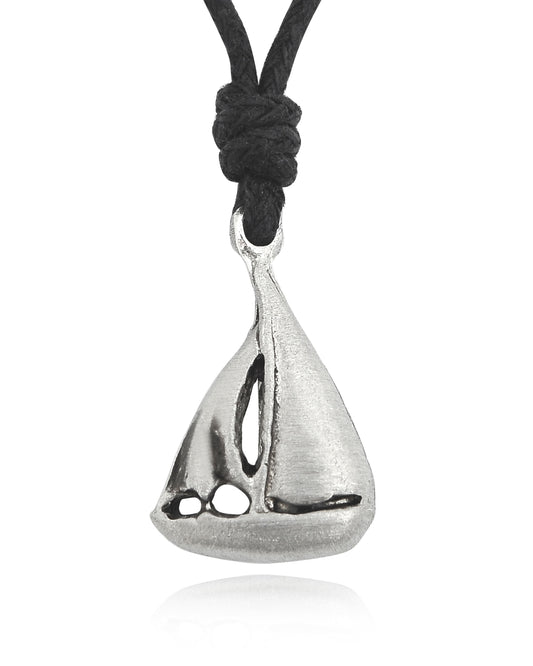 New Sail Boat Sterling-Silver Necklace Pendant Jewelry