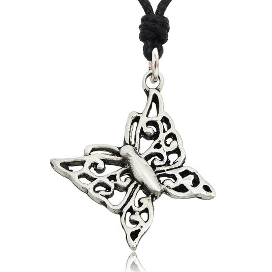 New Butterfly Insect Sterling-silver Pewter Brass Charm Necklace Pendant Jewelry