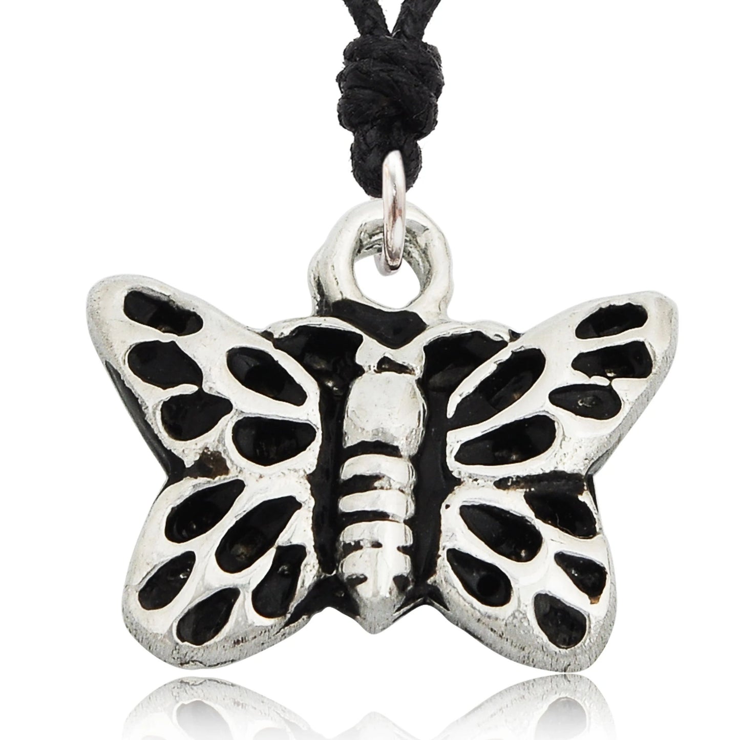 Fancy Butterfly Insect Sterling-silver Pewter Brass Necklace Pendant Jewelry