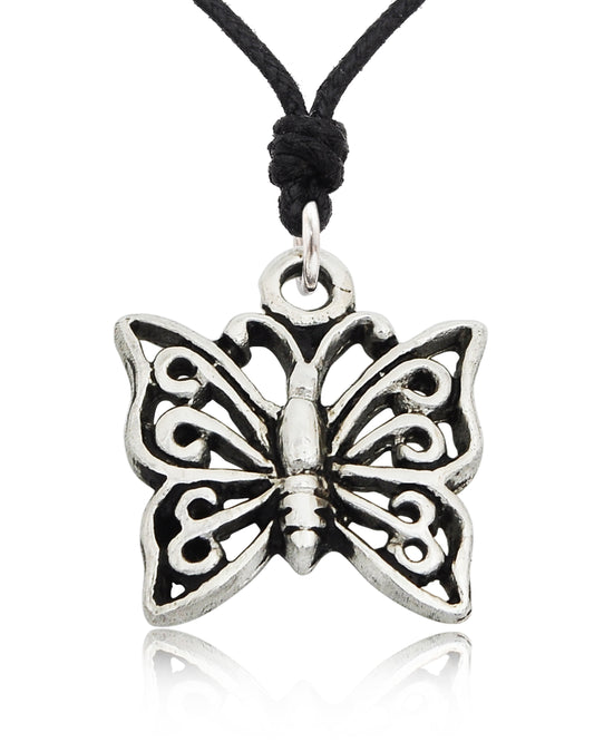 Eye-catching Butterfly Sterling-silver Pewter Gold Necklace Pendant Jewelry