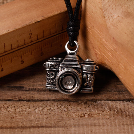 New Vintage Camera Silver Pewter Gold Brass Charm Necklace Pendant Jewelry