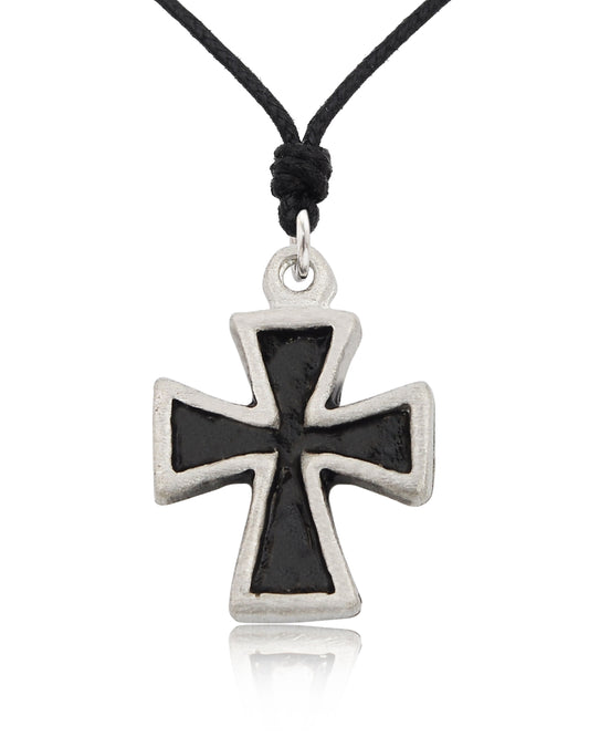 Christian Cross Sterling-silver Pewter Gold Brass Charm Necklace Pendent Jewelry