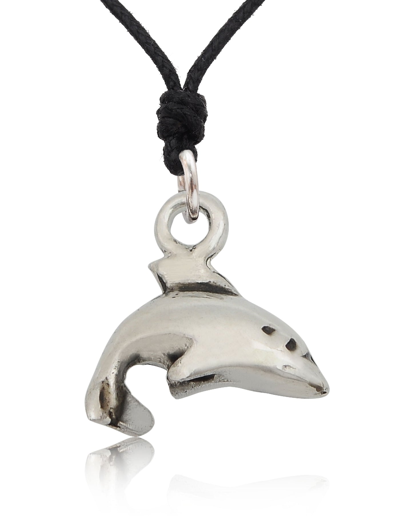 New Handmade Dolphin Sterling-Silver Pewter Brass Necklace Pendent Jewelry