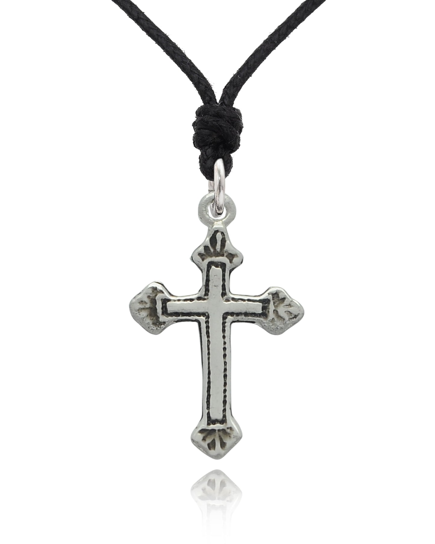 Cross Of Jesus Sterling-silver Pewter Gold Brass Charm Necklace Pendant Jewelry