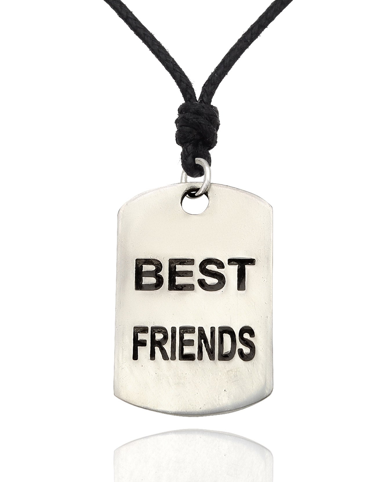 Friendship Best Friends Silver Pewter Necklace Pendant Jewelry