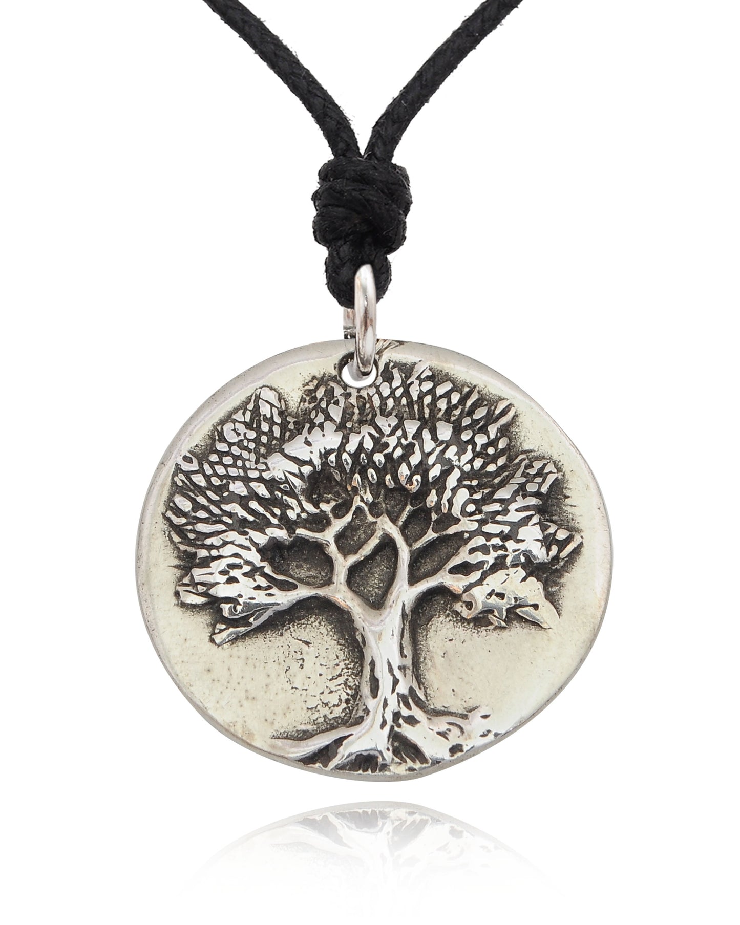 Tree Of Life Silver Pewter Charm Necklace Pendant Jewelry