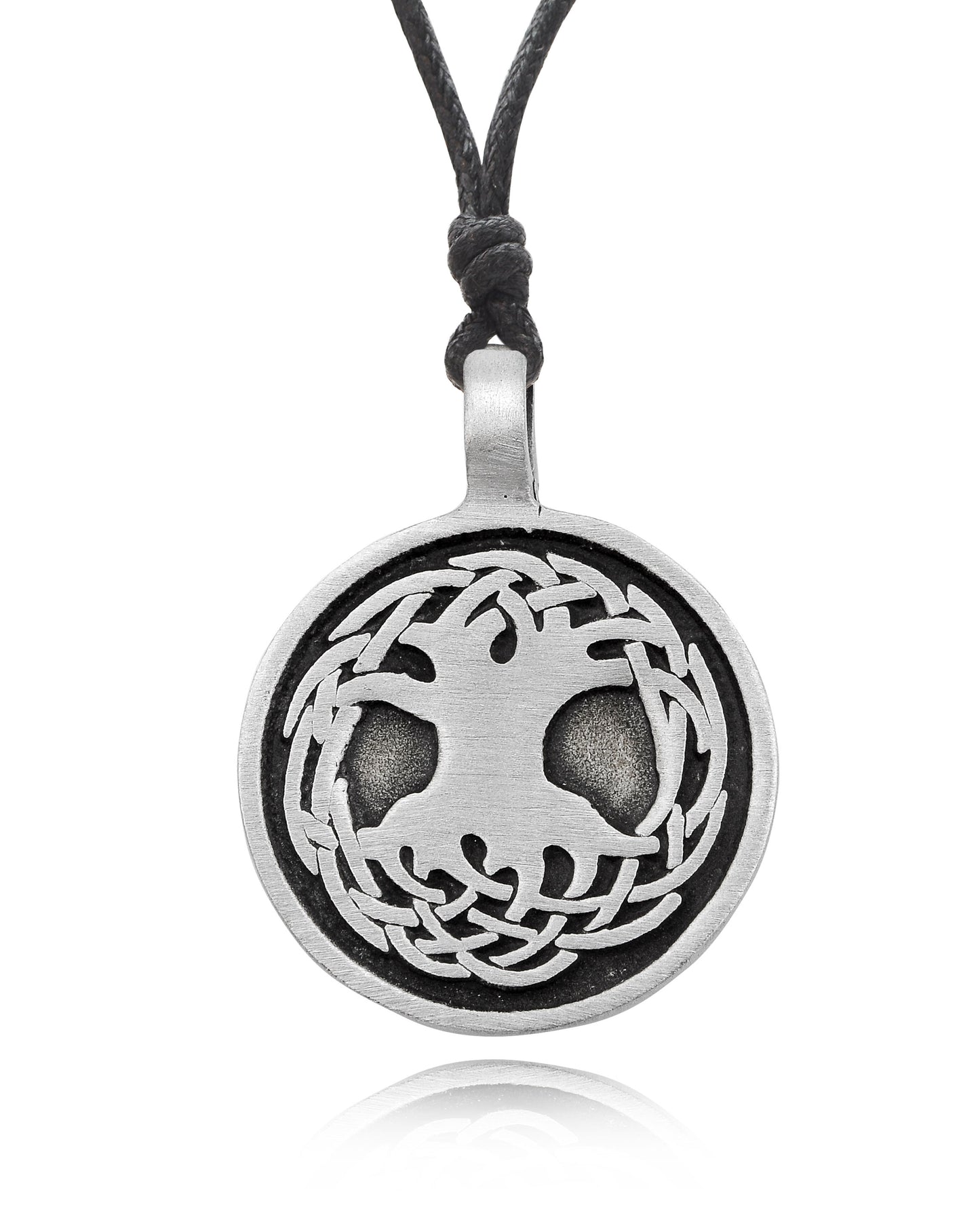 Tree Of Life Silver Pewter Charm Necklace Pendant Jewelry