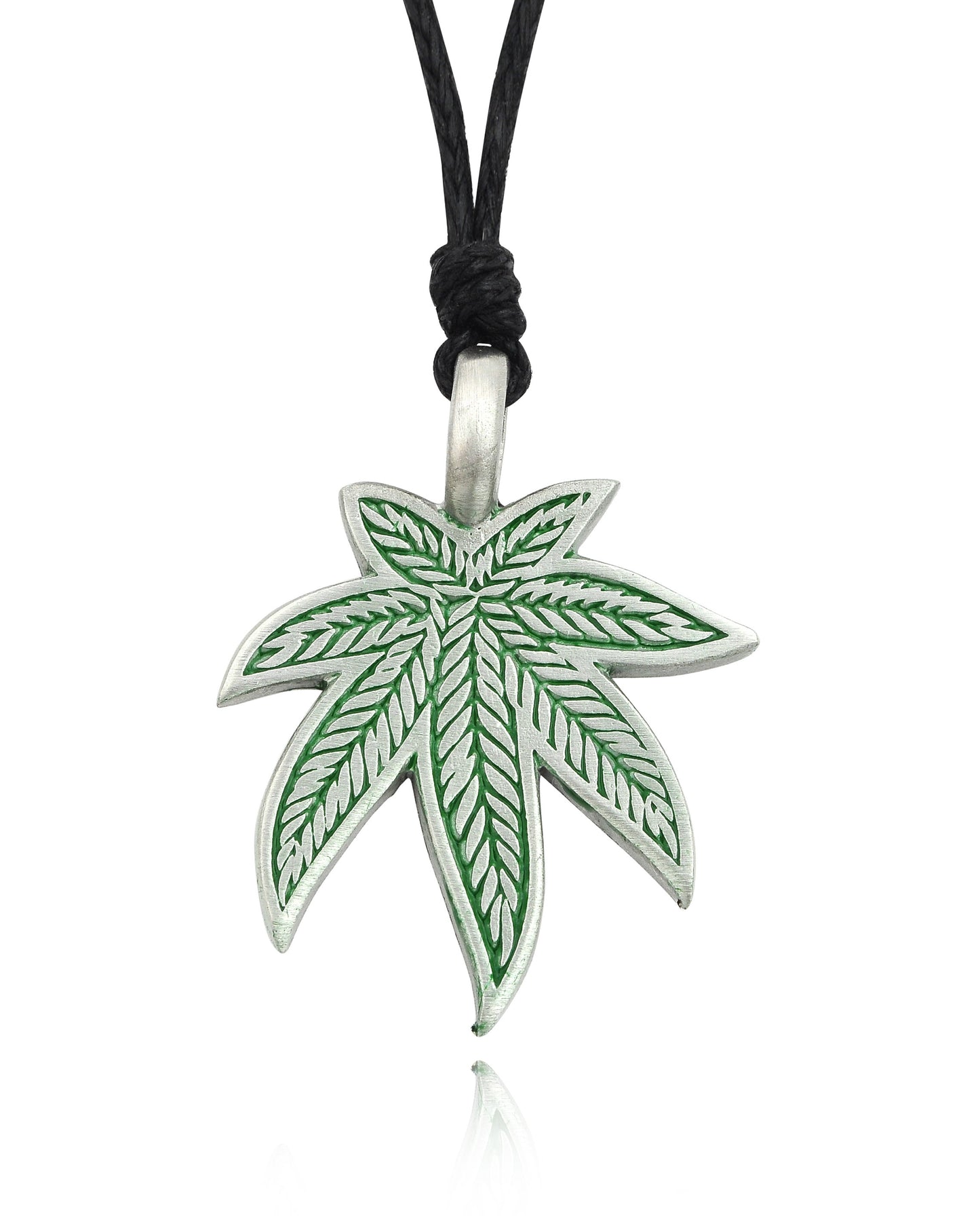 Lovely Marijuana Leaf Legalize it Silver Pewter Charm Necklace Pendant Jewelry