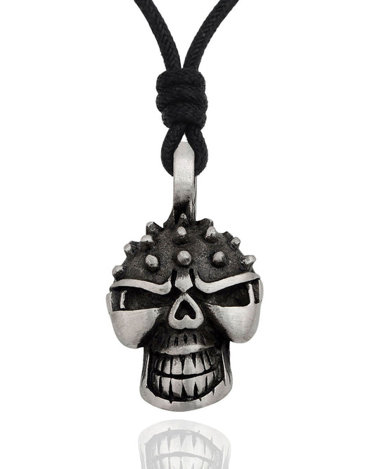 Gothic Skull Handmade Silver Pewter Gold Brass Necklace Pendant Jewelry