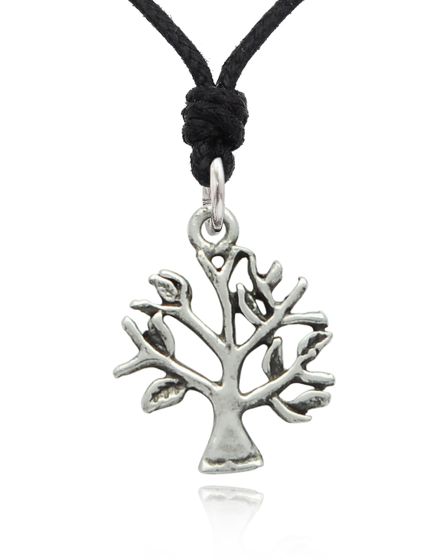 Tree Of Life Silver Pewter Charm Necklace Pendant Jewelry