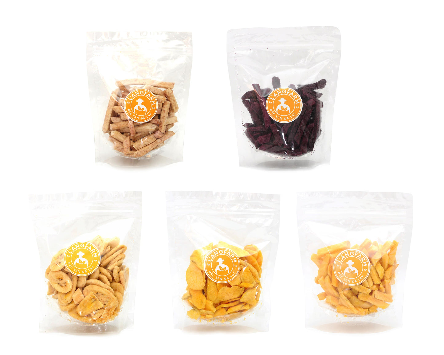 L'angfarm Langfarm Natural Organic Dried Vegetable Fruit Snack Crunchy Chip