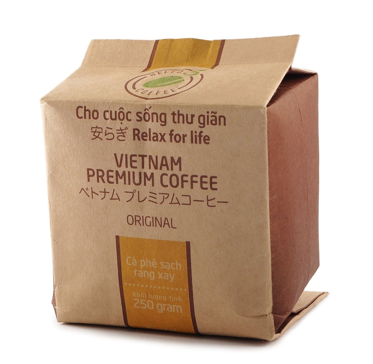 Hello 5 Vietnamese Premium Coffee 250 Grams  Organic, Original, Deluxe, Regular, Mondo