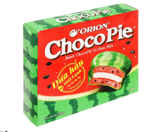 ChocoPie Orion Watermelon Cake 12 Pieces Vietnamese Dessert Dua Hau