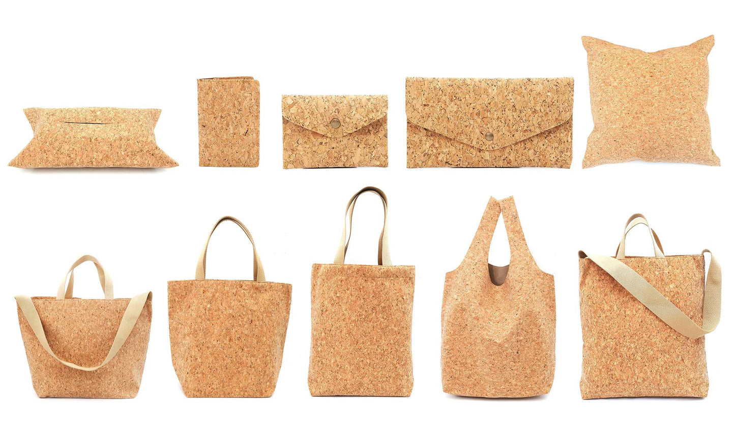 Cork Eco / Vegan Friendly Sustainable Handmade Bags Wallets Passport Cover Tote Bags