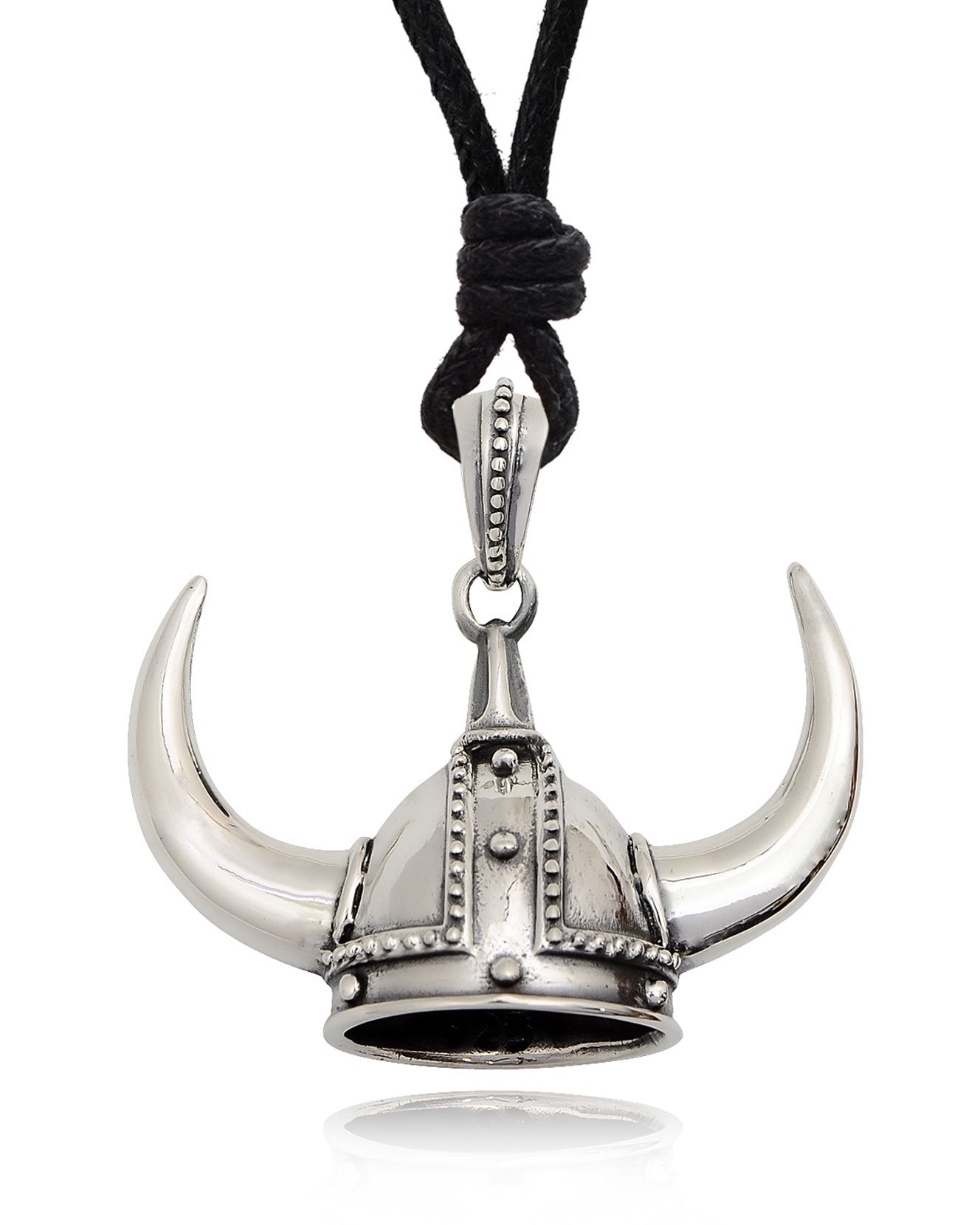 Viking Helmet Norway Sterling Silver Pewter Brass Charm Necklace Pendant Jewelry