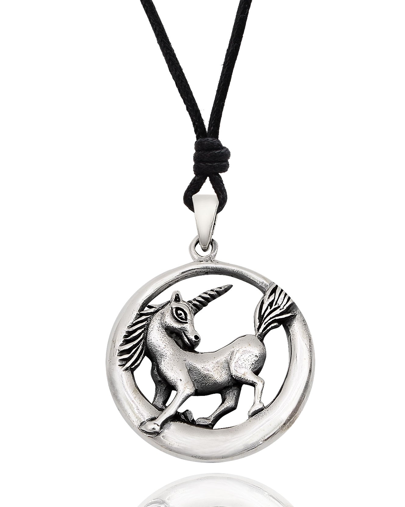 Unicorn 92.5 Sterling Siver Pewter Gold Brass Charm Necklace Pendant Jewelry