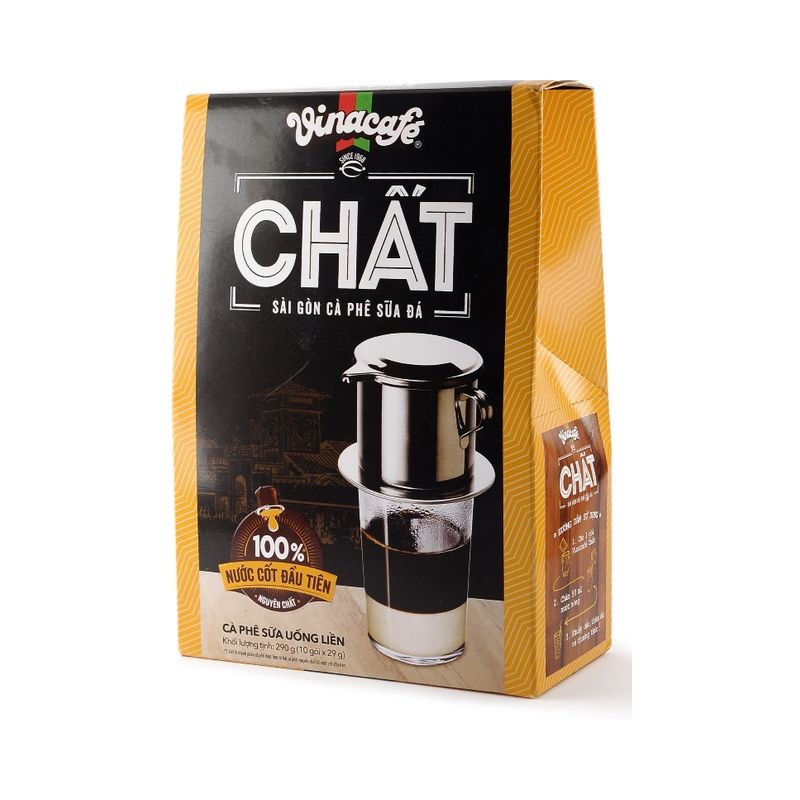 Vinacafe Chat Sai Gon Instant Iced Coffee Condensed Milk 290g VietsWay Seller