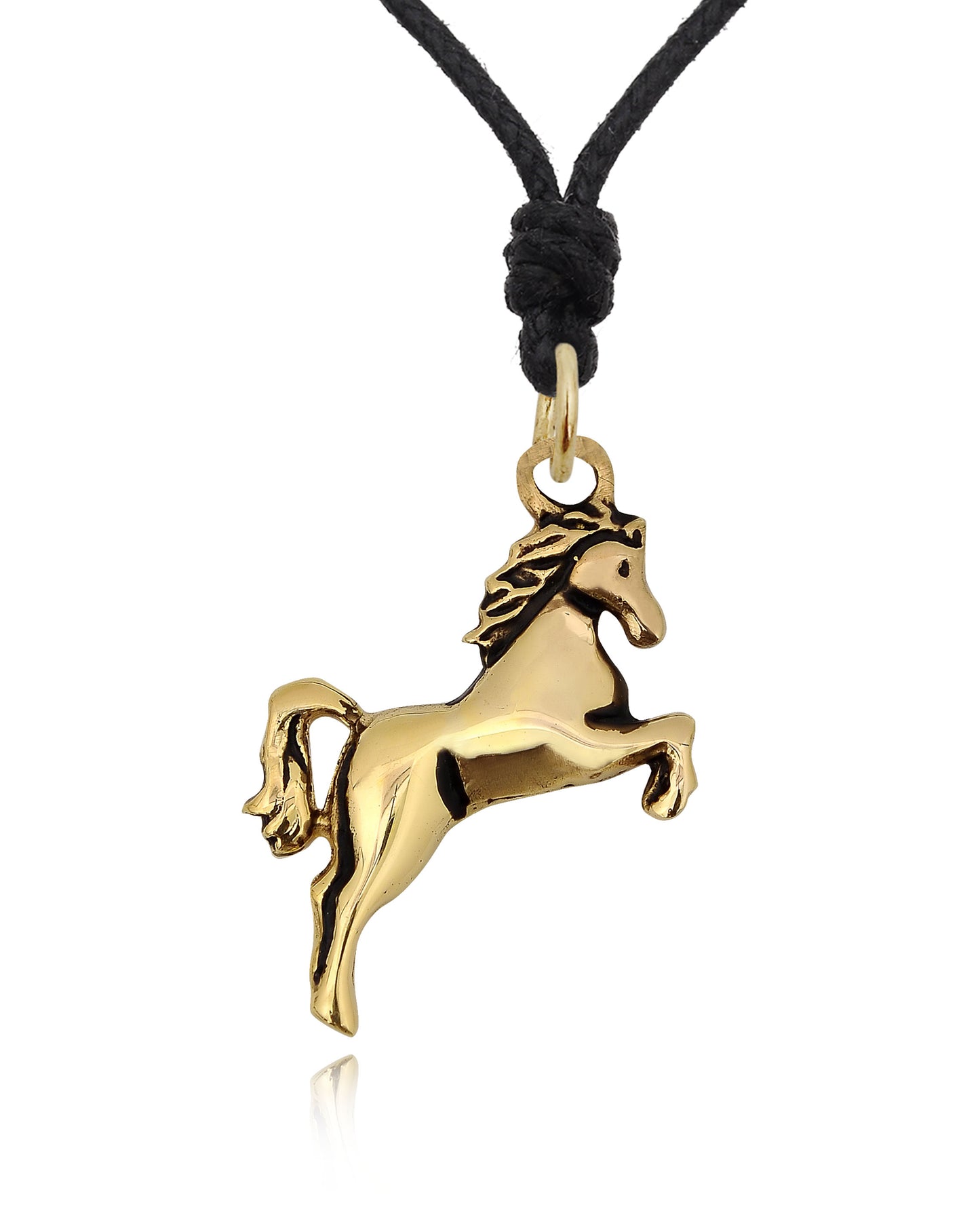 Horse Handmade 92.5 Sterling Silver Pewter Brass Necklace Pendant Jewelry