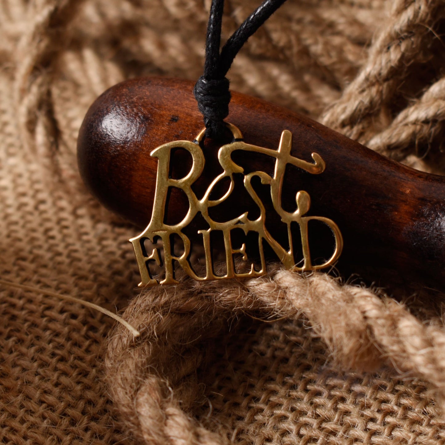 Best Friend Silver Pewter Gold Brass Charm Necklace Pendant