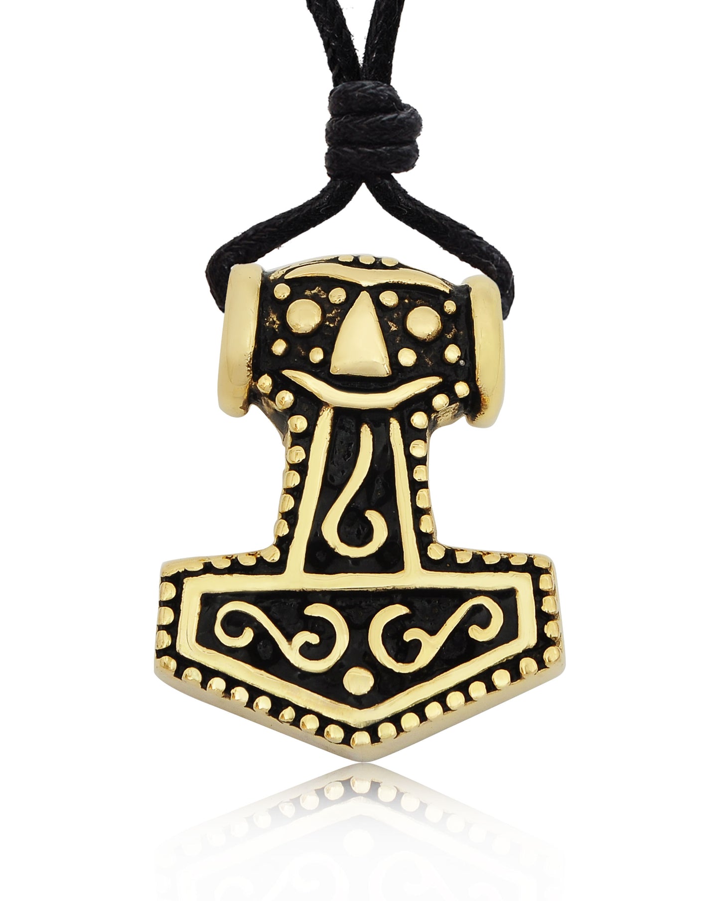 God's Hammer Sterling Silver Gold Brass Necklace Pendant Jewelry