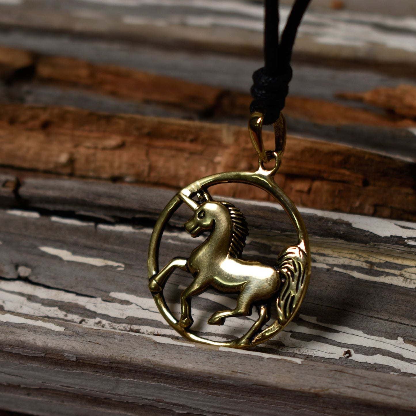 Unicorn 92.5 Sterling Siver Pewter Gold Brass Charm Necklace Pendant Jewelry
