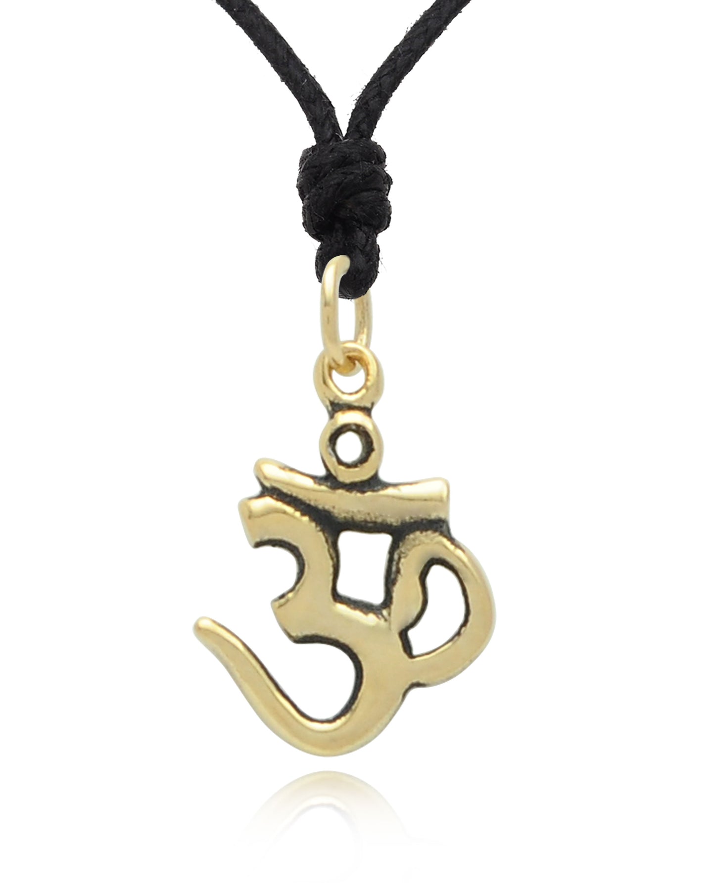 Hindu Aum Om Ohm 92.5 Sterling Silver Pewter Brass Charm Necklace Pendant Jewelry