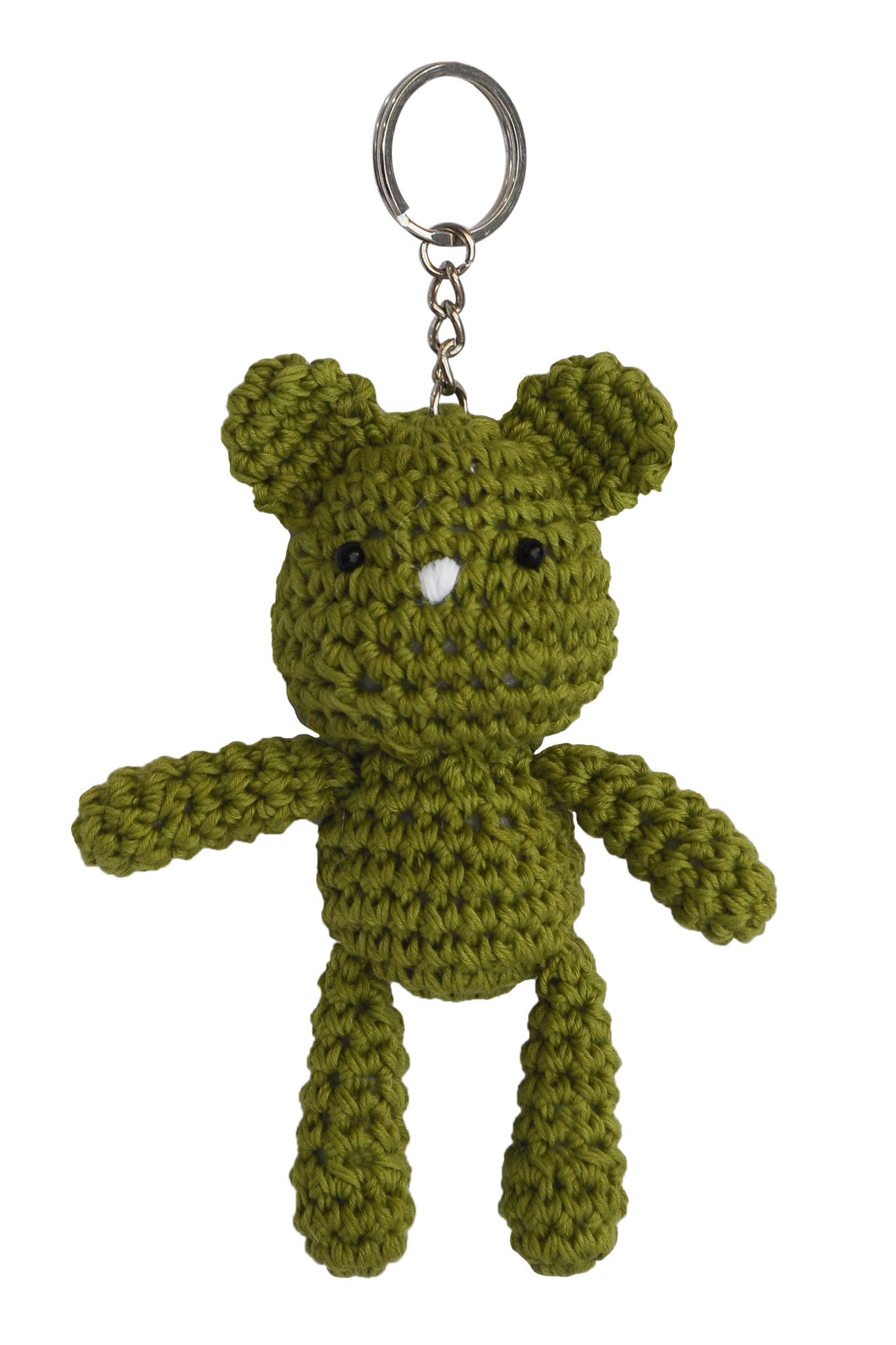 Teddy Bear Handmade Amigurumi Crochet Stuffed Keychains Keyrings VKC