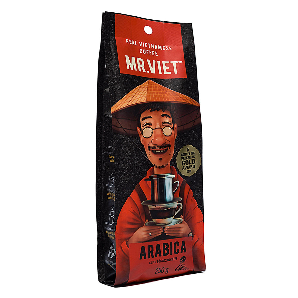 Mr. Viet Vietnamese Ground Coffee Vietnam Bag All Flavors 250g VietsWay USA Seller